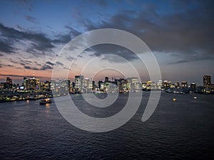 View From Rainbow Bridge, Tokyo, Japan, North Route photo